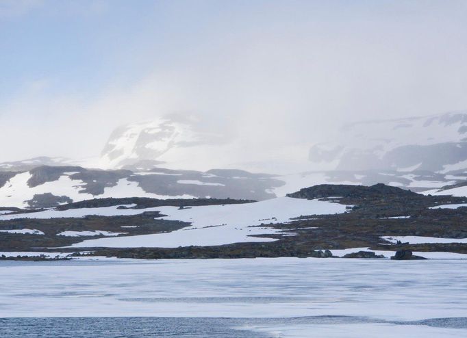 Hardangerjøkulen ledovec, Norsko