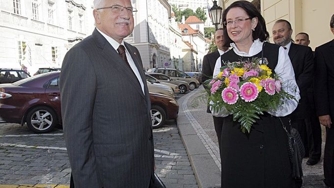 Václav Klaus s Miroslavou Němcovou, ilustrační foto.