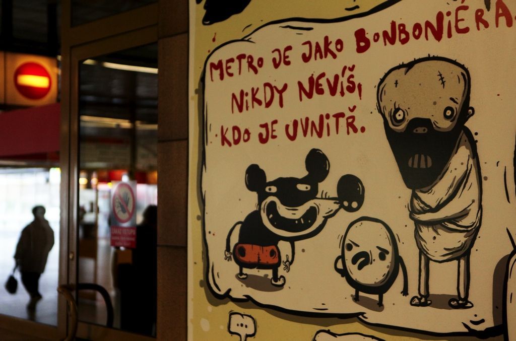 komiks v metru