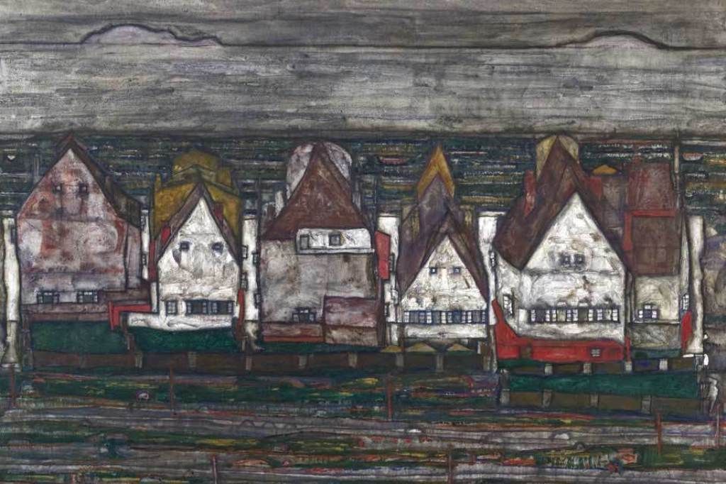 Domy u moře - Egon Schiele