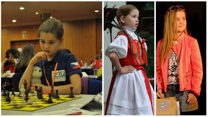 V deseti letech je Lucie Fizerová z Frýdku-Místku několikanásobnou mistryní republiky v šachu a českou reprezentantkou. Soupeře drtí i ve zpěvu.