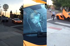 Rozzuřený skejťák rozbil čelní sklo luxusního McLarenu. Lidé na internetu řeší, jestli právem