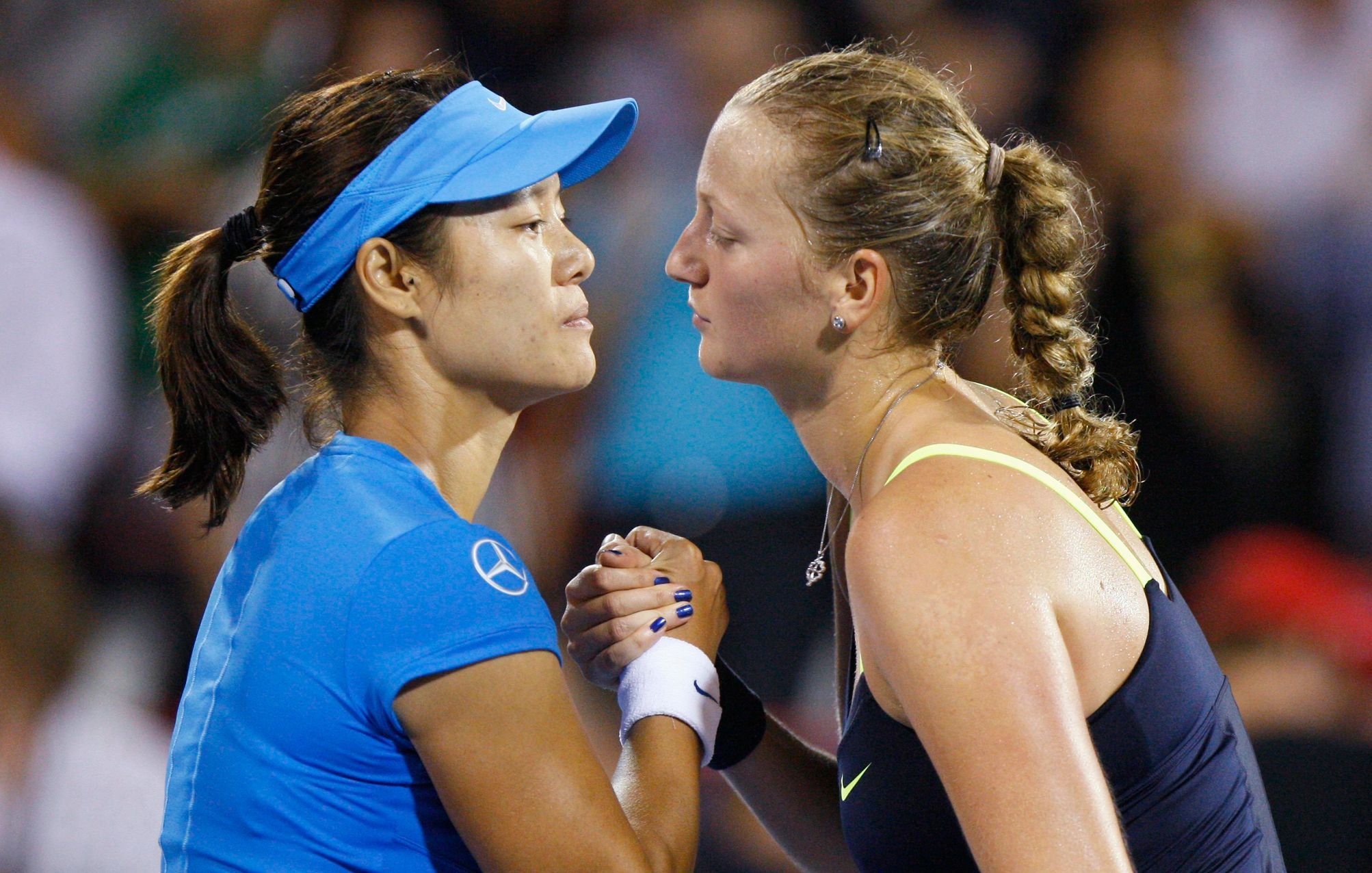 Petra Kvitová ve finále turnaje v Montrealu s Li Na