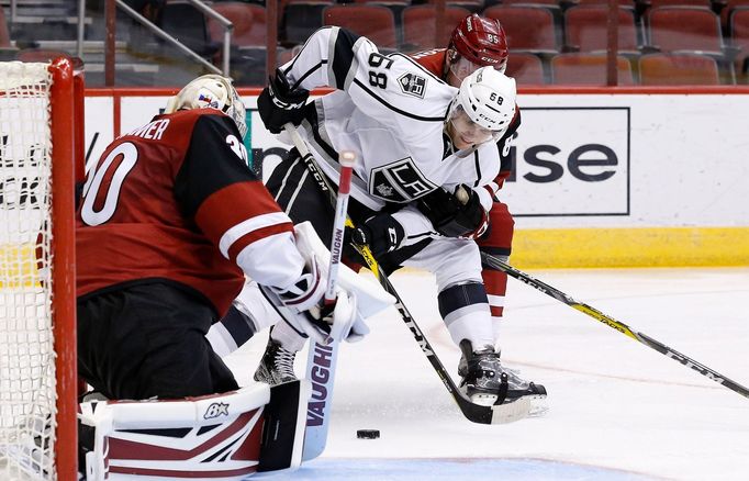 NHL, Arizona -LA Kings: Marek Langhamer -  Joel Lowry (68)