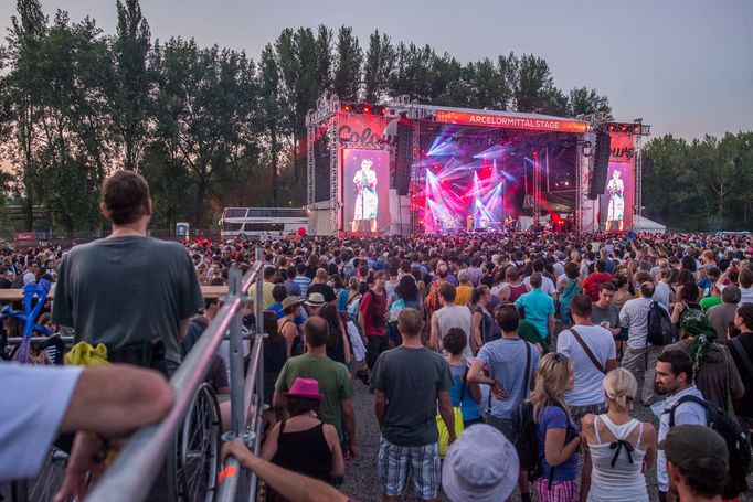 Snímek z koncertu Emilíany Torrini na festivalu Colours of Ostrava.