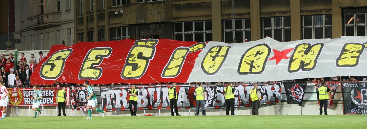 GL: Bohemians-Slavia: fanoušci Slavie