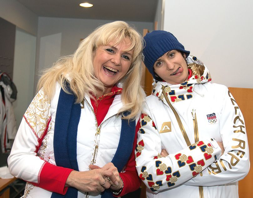Martina Sáblíková s maminkou Evou