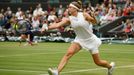 Tennis - Wimbledon - All England Lawn Tennis and Croquet Club, London, Britain - July 6, 2021  Czech Republic's Karolina Muchova in action during her quarter final match