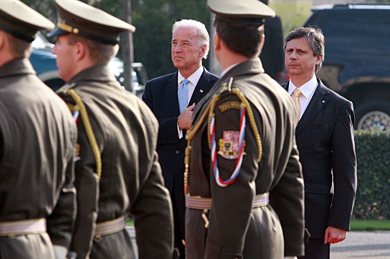 Joe Biden na návštěvě u premiéra Fishera