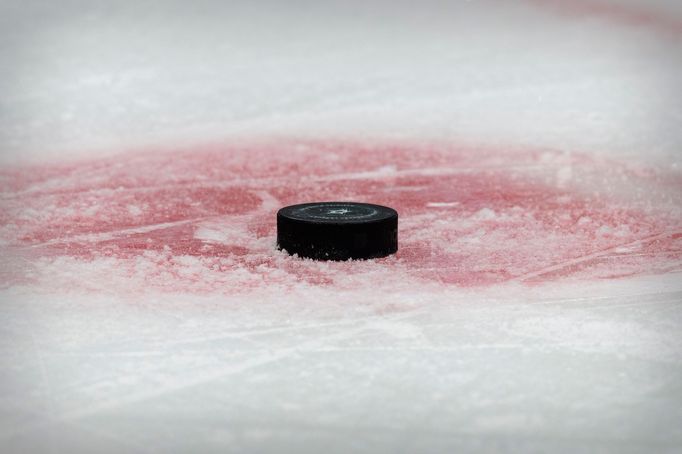 Mar 2, 2021; Dallas, Texas, USA; A view of the NHL game puck during the game  between the Dallas Stars and the Tampa Bay Lightning at the American Airlines Center. Mandat