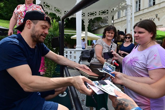 Jiří Mádl na karlovarském festivalu.