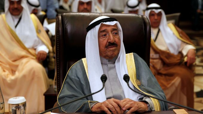 Kuvajtský vládce šajch Sabah Ahmad Džábir Sabah v roce 2017.
