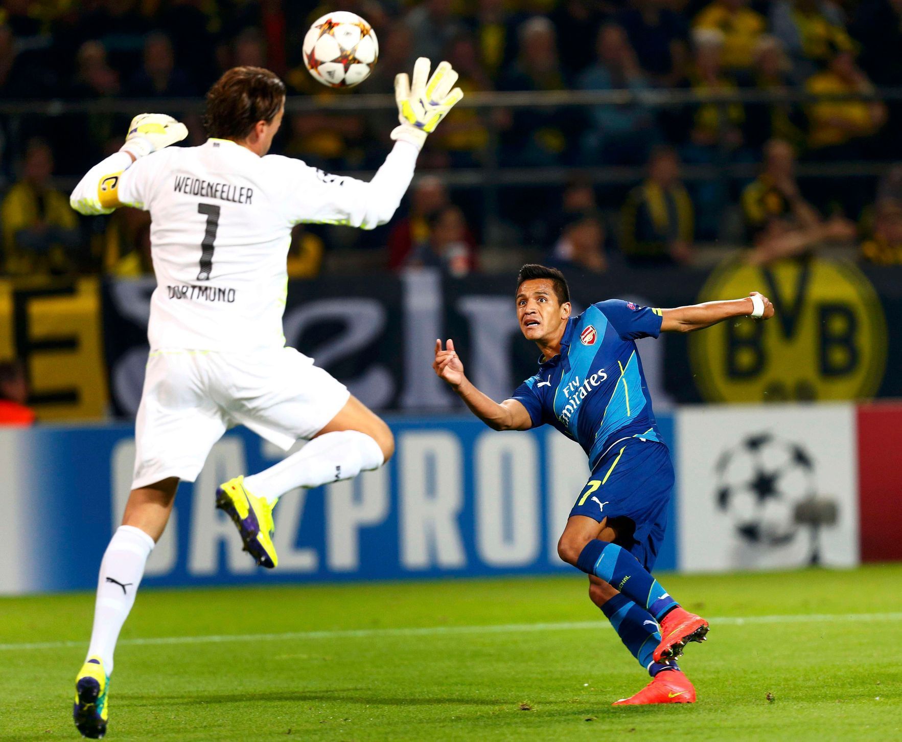LM, Dortmund-Arsenal: Roman Weidenfeller - Alexis Sanchez