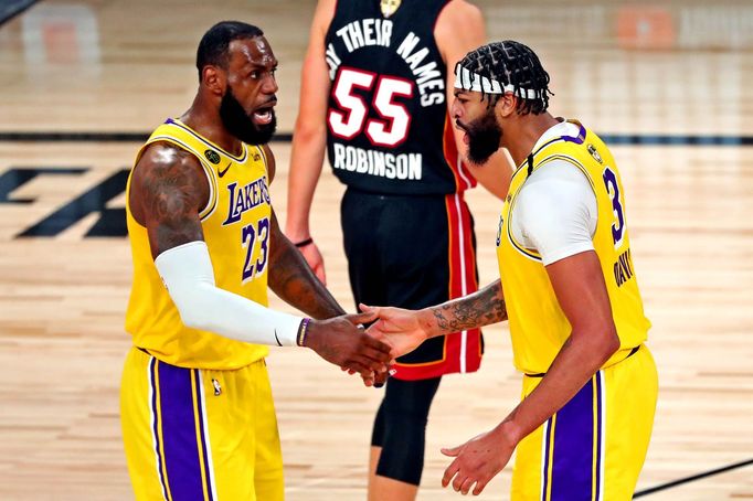 Anthony Davis a LeBron James ve finále NBA 2020