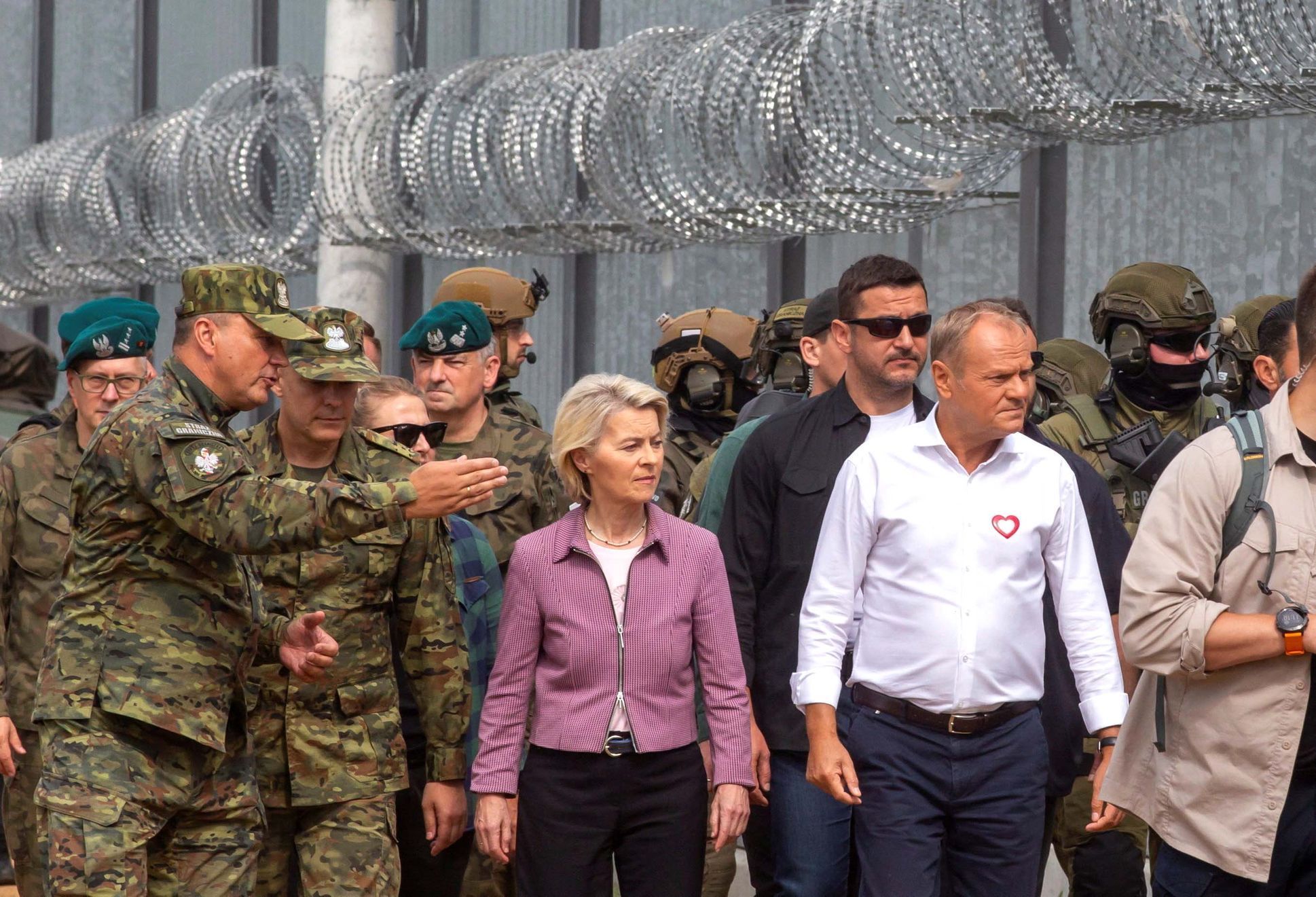 Polsko, Bělorusko, hranice, uprchlíci, Donald Tusk, migrace, migranti, Ursula von der Leyenová