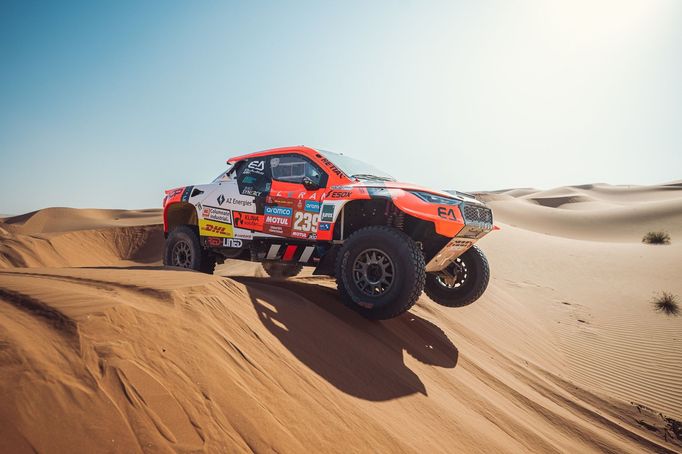 Aliyyah Kolocová (RedLined) během Rallye Dakar.