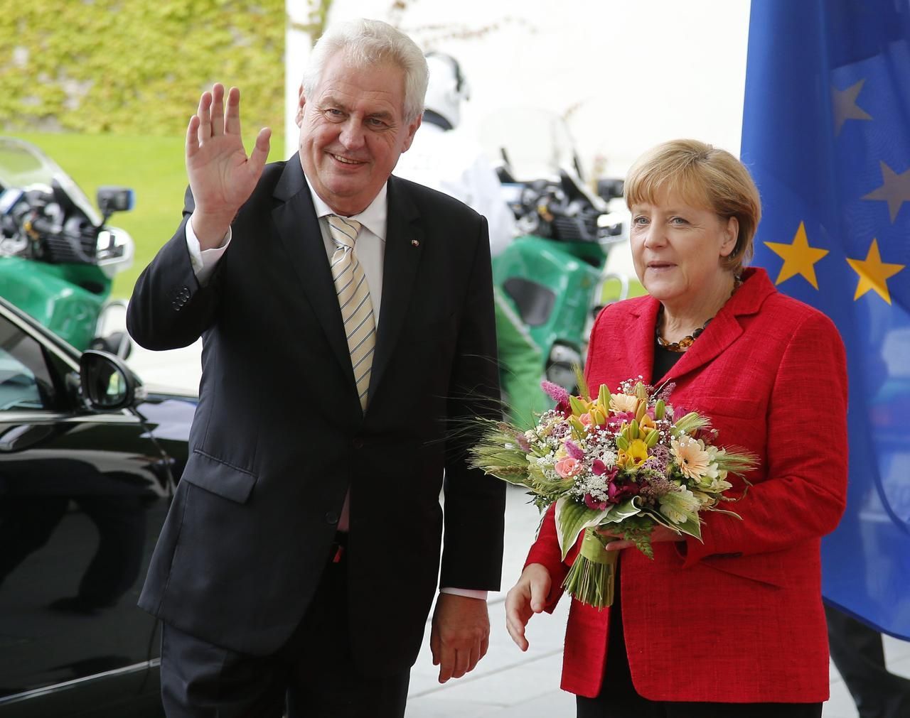 Miloš Zeman na státní návštěvě Berlína