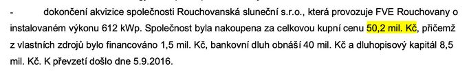 Firma Geen v oficiálním prospektu svých dluhopisů uvádí, že za Švachulovu firmu zaplatila 50,2 milionu korun. Dle policie Švachulovi na účet dorazilo jen 20 milionů.