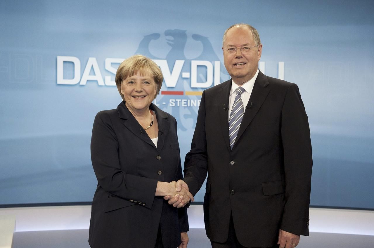 Angela Merkelová a Peer Steinbrück