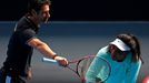 Příprava na AO: Serena Williams a kouč  Patrick Mouratoglou