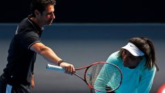 Příprava na AO: Serena Williams a kouč  Patrick Mouratoglou