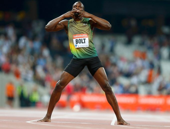 Diamantová ligy Londýn 2013, 100 m: Usain Bolt