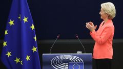 Šéfka Evropské komise Ursula von der Leyenová v Evropském parlamentu.