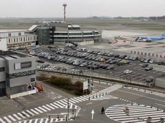 Letiště Zaventem nedaleko Bruselu.