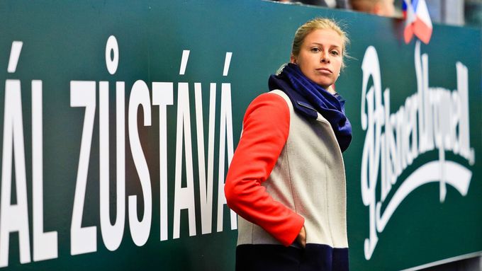 Úspěšná tenistka Andrea Hlaváčková si nenechala ujít ve své rodné Plzni zápas českých hokejistů se Švédy. A určitě nedocházela zklamaná, domácí zvítězili 6:3.