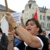 Demonstrace starostů proti daňové diskriminaci