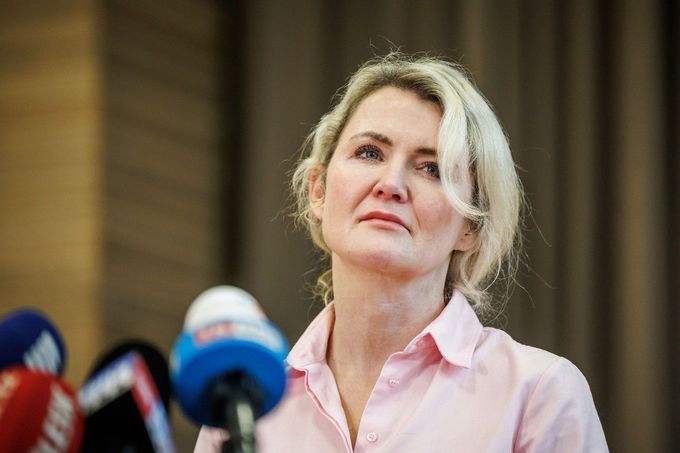 Kandidátka do Evropského parlamentu Jana Nagyová na snímku z 9. 1. 2023