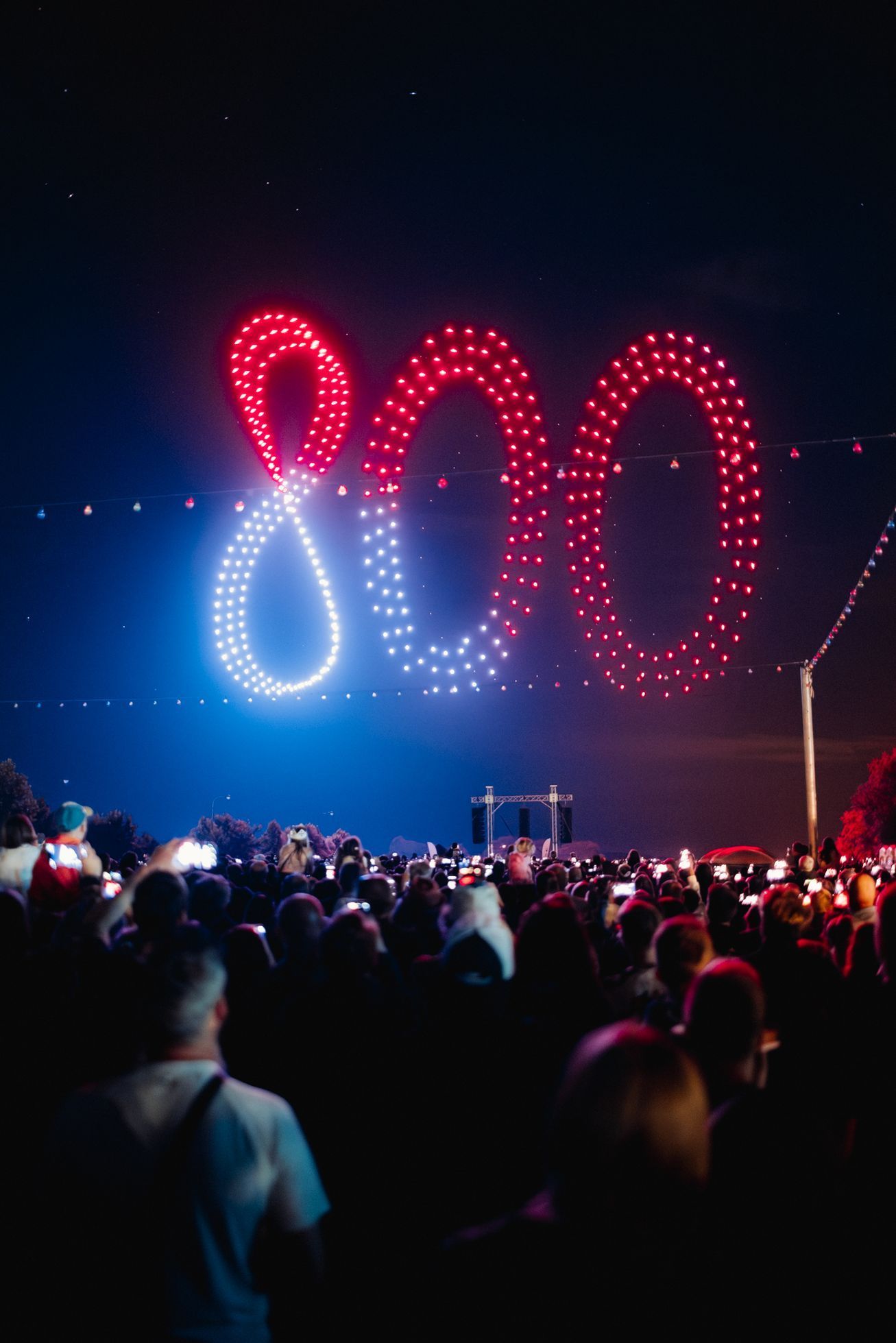 Dronová show v Hradci Králové