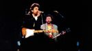 George Harrison a Eric Clapton, Wembley, 1987