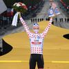 Tadej Pogačar v puntíkovaném dresu pro nejlepšího vrchaře Tour de France 2020