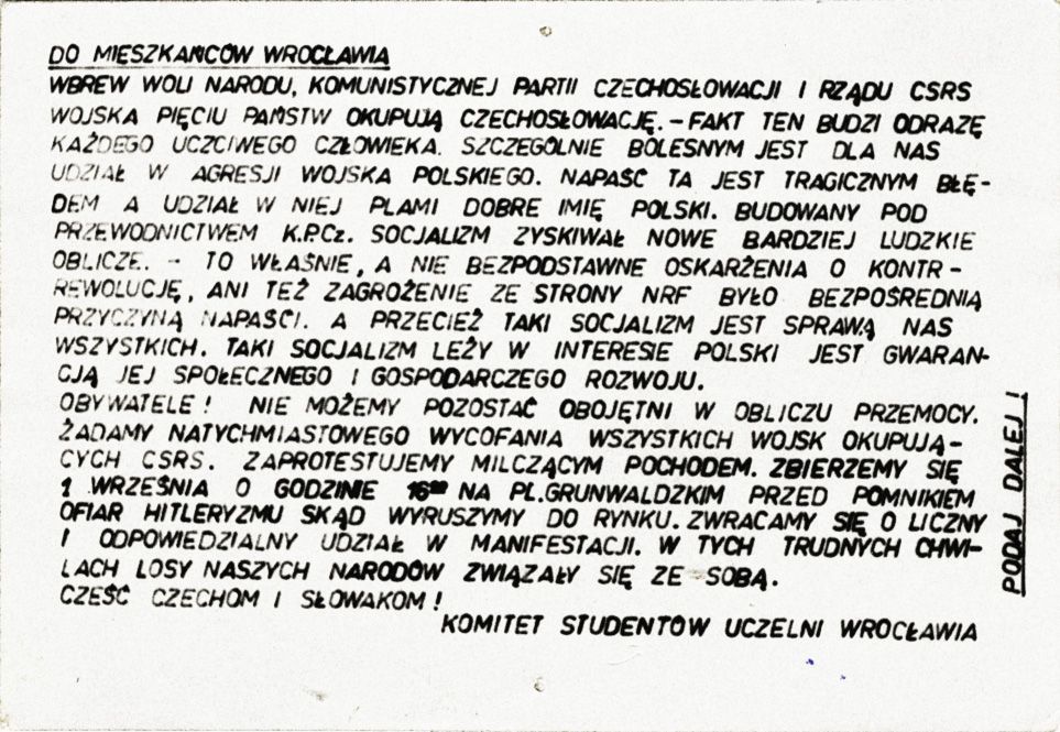 Jednorázové užití / Fotogalerie / Polská účast na okupaci Československa v srpnu 1968 / Srpen 1968 / Polsko / Okupace
