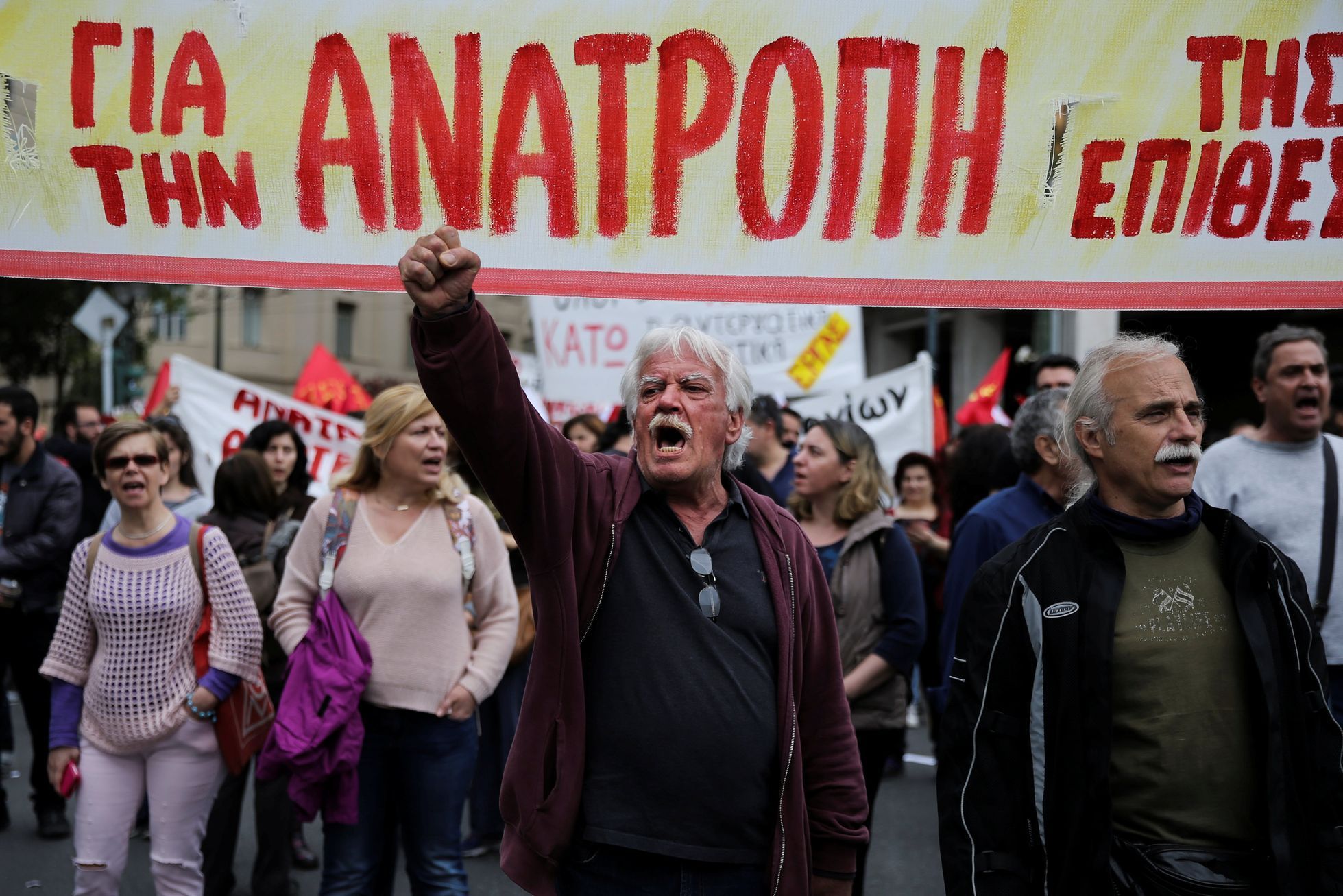 Protesty v Řecku proti úsporným opatřením