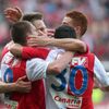 Fotbal, Gambrinus liga, Slavia - Jablonec: radost Slavie