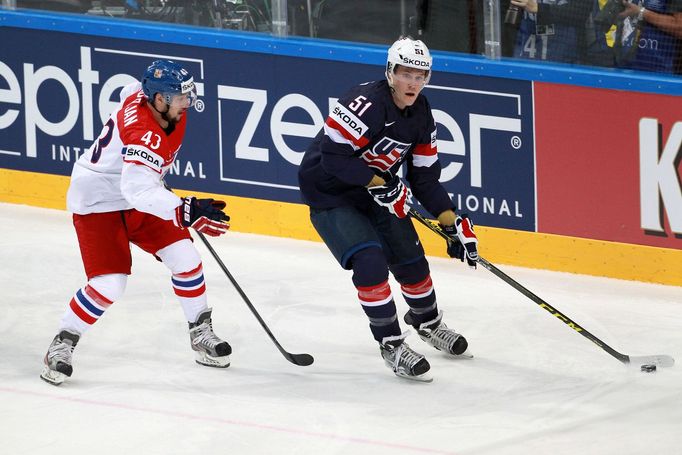 MS 2015, Česko-USA: Jan Kovář - Jake Gardiner