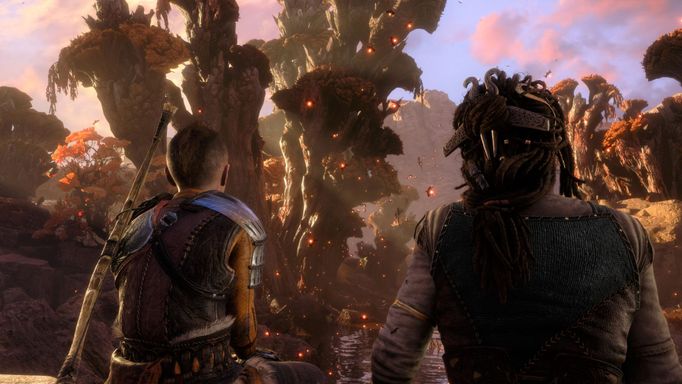 Atreus se také seznámí s obryní Andrbodou. Kdo zná severské legendy, ví, že se oba sblíží.