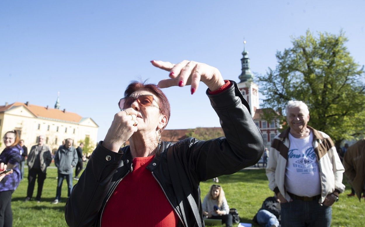 Slaný protest proti energií