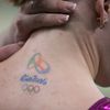 OH 2016, sportovní gymnastika: Irina Sazonová - tetování