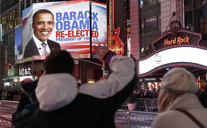 Euforie na Times Square v New Yorku