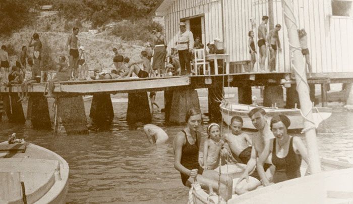 Plavčík na Bačvicích v roce 1936