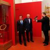 Dmitrij Medvěděv v Praze na výstavě