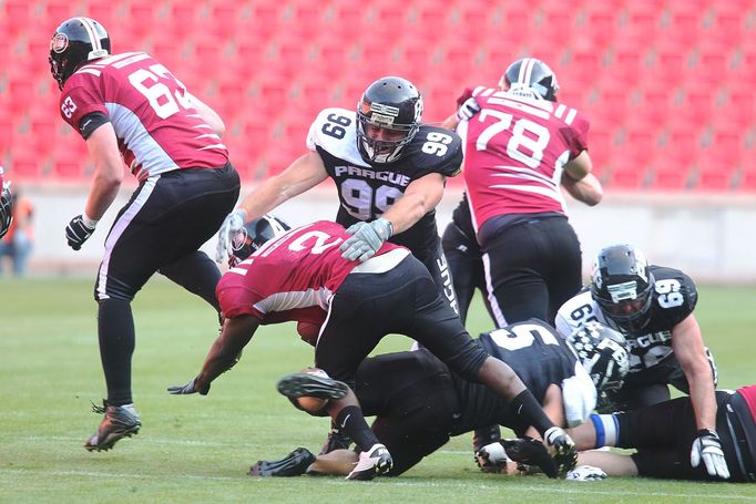 Americký fotbal, finále ČLAF: Prague Black Panthers - Příbram Bobcats