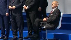 Miloš Zeman při summitu NATO