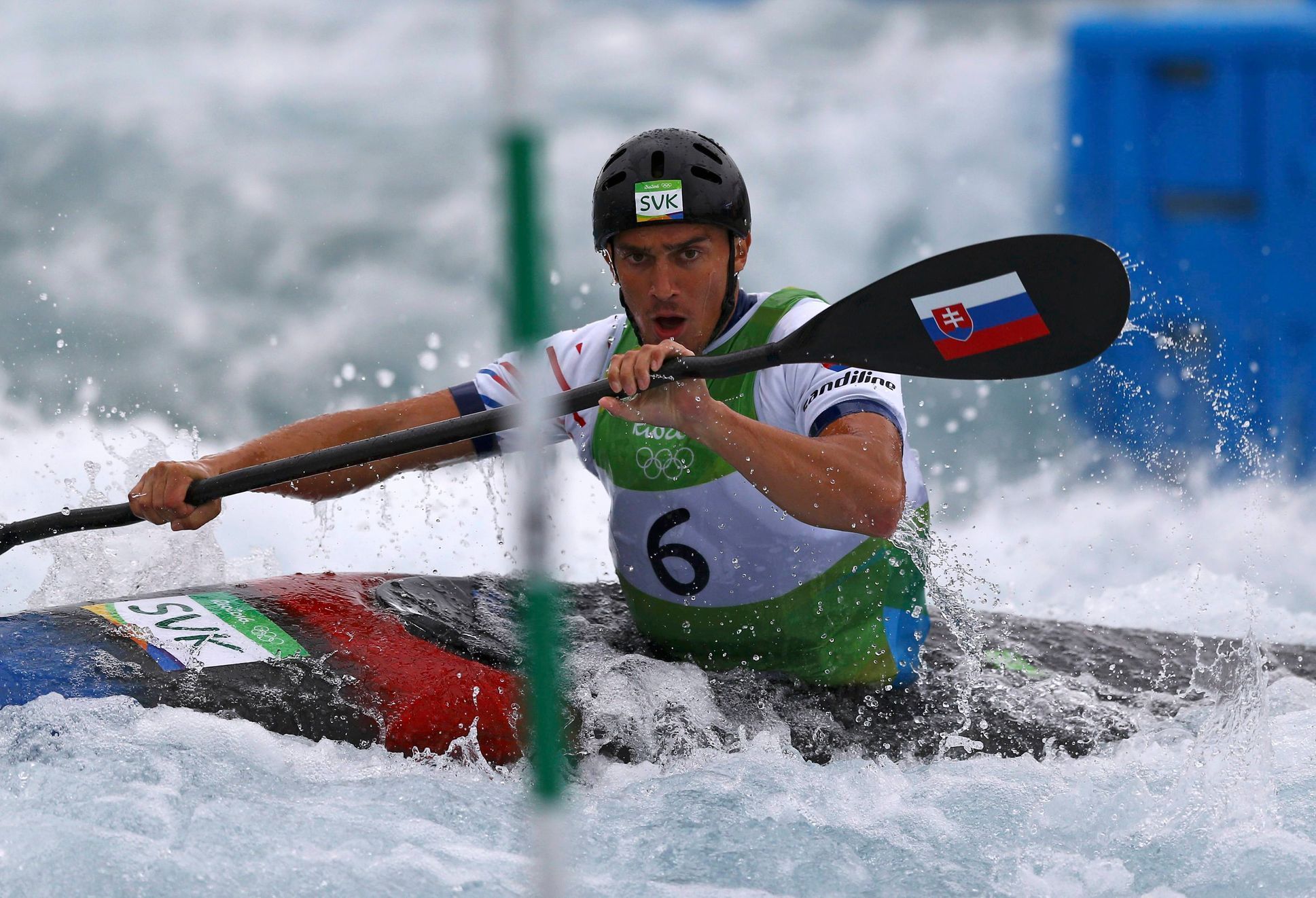 OH 2016, vodní slalom K1: Jakub Grigar (SVK)