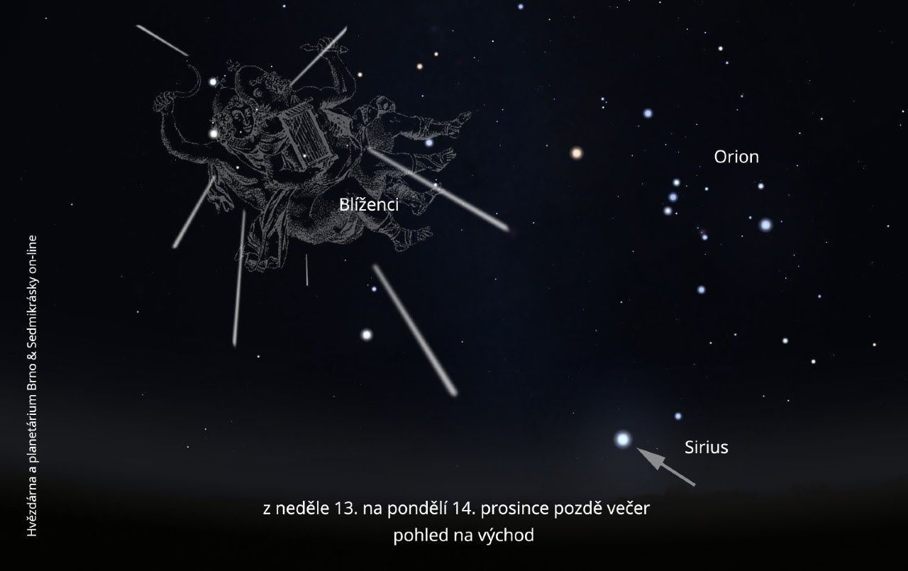 Geminidy, meteory, meteor, světelný roj, astronomie, vesmír