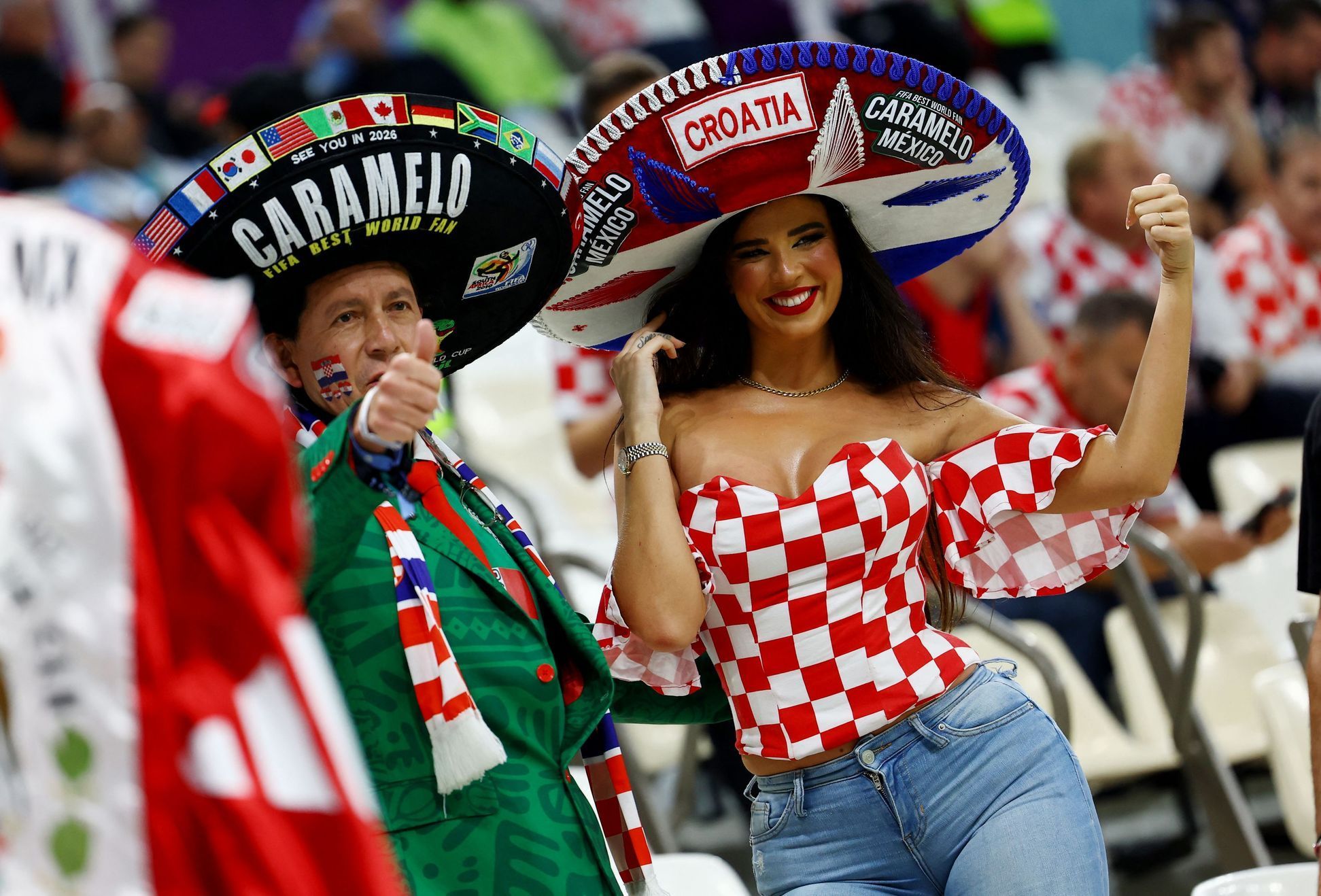 Fanoušci na semifinále MS 2022 Argentina - Chorvatsko