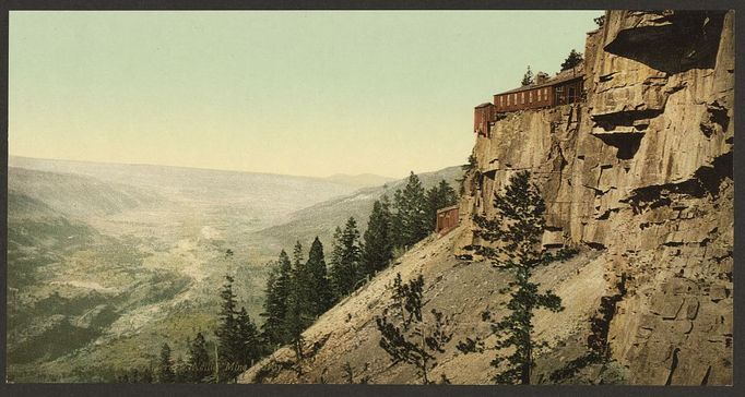 Historické fotky, fotochrom. Colorado krátce po odeznění zlaté horečky 1890-1905.